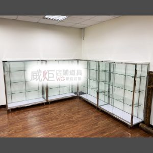 不鏽鋼玻璃展示櫃