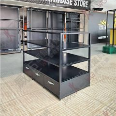 全鐵件黑平光展示鐵櫃