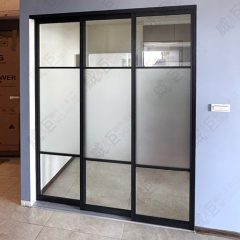 黑框三片地軌式鋁製拉門/拉門WSP123