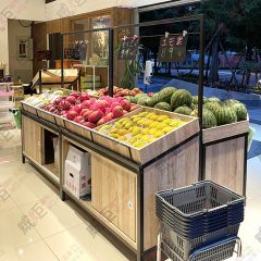 大型蔬果展示陳列架(ㄇ字桿)