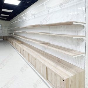 工業風原木系白洞洞背板層板壁櫃架