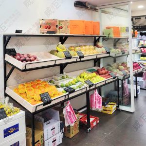 簡約白框平/斜兩用三層蔬果架(黑/白)