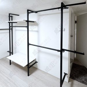 工業風F柱鎖壁式壁面展示陳列架WF10/住家更衣間