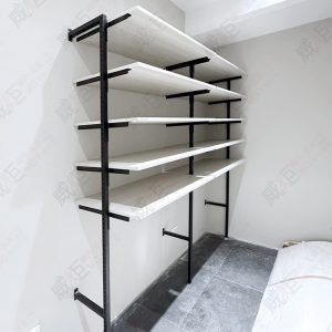 工業風F柱鎖壁式壁面展示陳列架WF13/住家更衣間