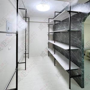 工業風F柱鎖壁式壁面展示陳列架WF13/住家更衣間