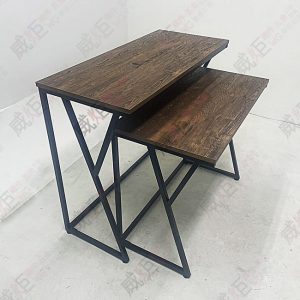 簡約線條造型組合式高低展示桌