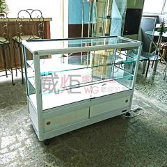 玻璃展示櫃(白)