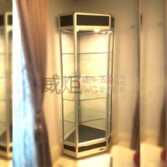 特殊轉角展示玻璃櫃