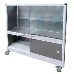 鋁製白框玻璃櫃