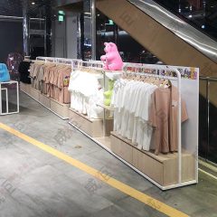 活動式白框弧形掛放兩用吊桿/層板櫃架