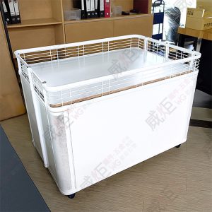白框圓弧木板型拍賣花車