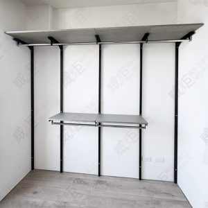 沖孔柱壁柱陳列層板架W08/住家更衣間