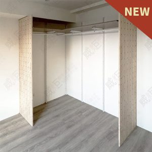 沖孔柱壁柱陳列層板架W11/住家更衣間