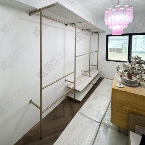 工業風F柱鎖壁式壁面造型展示陳列架WF25/住家更衣間