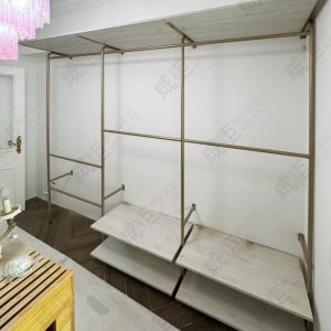 工業風F柱鎖壁式壁面造型展示陳列架WF25/住家更衣間