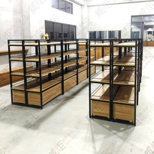 簡約ㄇ型黑框層板底櫃陳列架