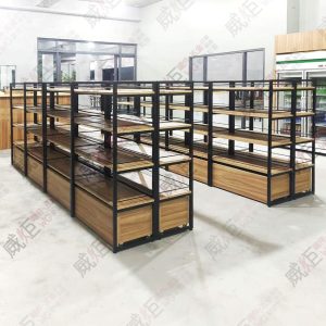 簡約ㄇ型黑框層板底櫃陳列架