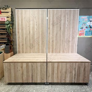 活動式白框洞洞板展示底櫃架