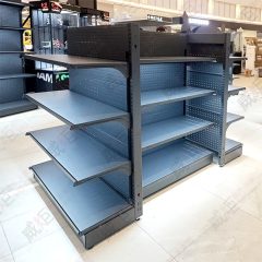 鐵製洞洞背板鐵層板中島架/端架(LED燈條)