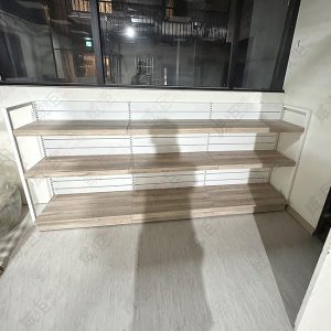 口字白框槽板背板壁邊陳列架