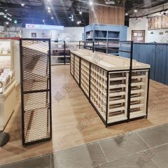 黑框木作中島酒櫃展示架