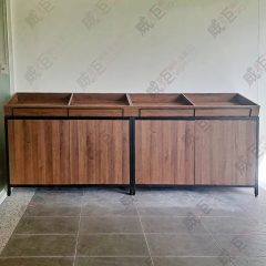 黑框方形展示陳列櫃架