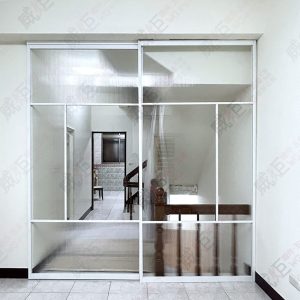 地軌式鋁框拉門WSP348