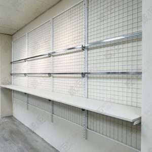 壁面網片/沖孔柱陳列展示組W14