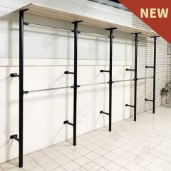 撐壁固定式圓排管展示吊架-實做案例W-9