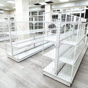 白框方型井字網鐵層板中島架