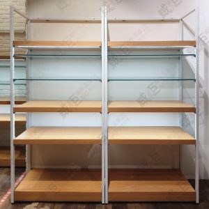簡約ㄇ型壁面LED燈軌層板架