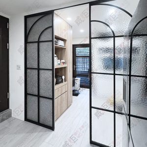 造型懸吊式鋁框拉門WSP350