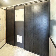 鋁框洞洞鐵板拉門WSP352