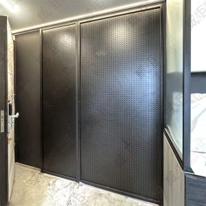 鋁框洞洞鐵板拉門WSP352