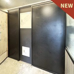 鋁框洞洞鐵板拉門WSP352