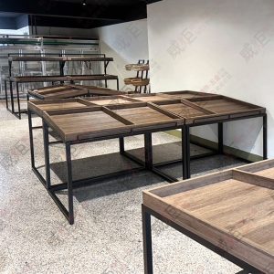簡約黑框斜面單層蔬果架