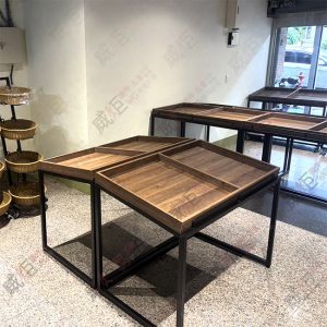 簡約黑框斜面單層蔬果架