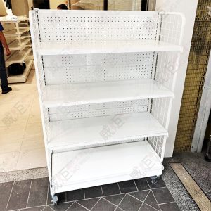 雙弧井字網雙側鐵洞板端架加輪