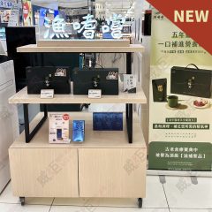 工業風黑框階梯陳列底櫃架