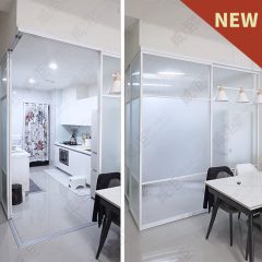 L型地軌式鋁框拉門WSP371