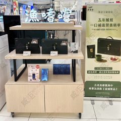 工業風黑框階梯陳列底櫃架