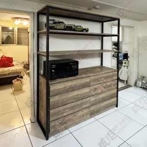 工業風置物底櫃壁面陳列架