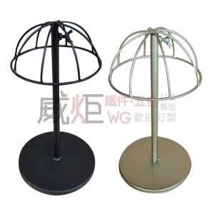 簡約伸縮圓盤造型帽架(黑/金)