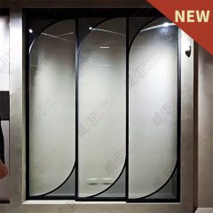 造型懸吊式同步連動鋁框拉門WSP378