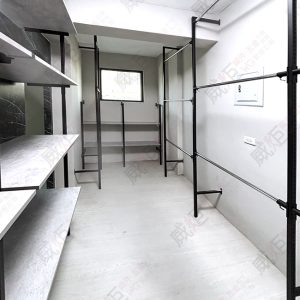 工業風F柱鎖壁式吊桿陳列架WF27