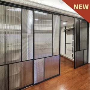 懸吊式對開鋁框拉門WSP384