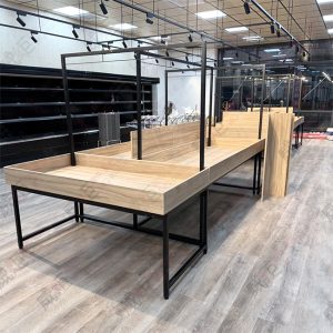 平面蔬果展示陳列架(ㄇ字桿)