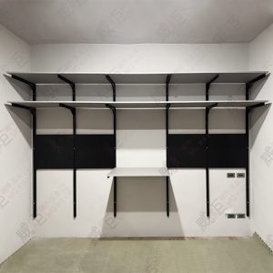 沖孔柱壁柱陳列架W21/住家更衣間