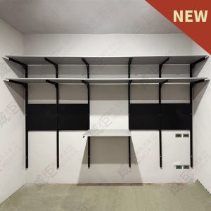 沖孔柱壁柱陳列架W21/住家更衣間