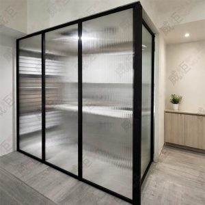 懸吊式鋁框拉門+屏風WSP388